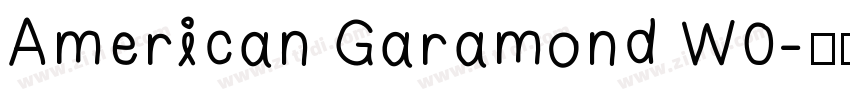 American Garamond W0字体转换